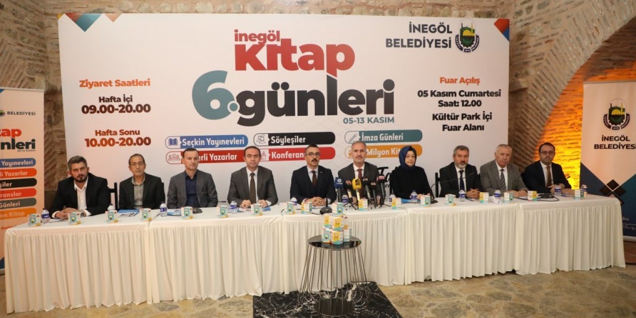 İnegöl Belediyesi 6. Kitap Günleri için geri sayım başladı