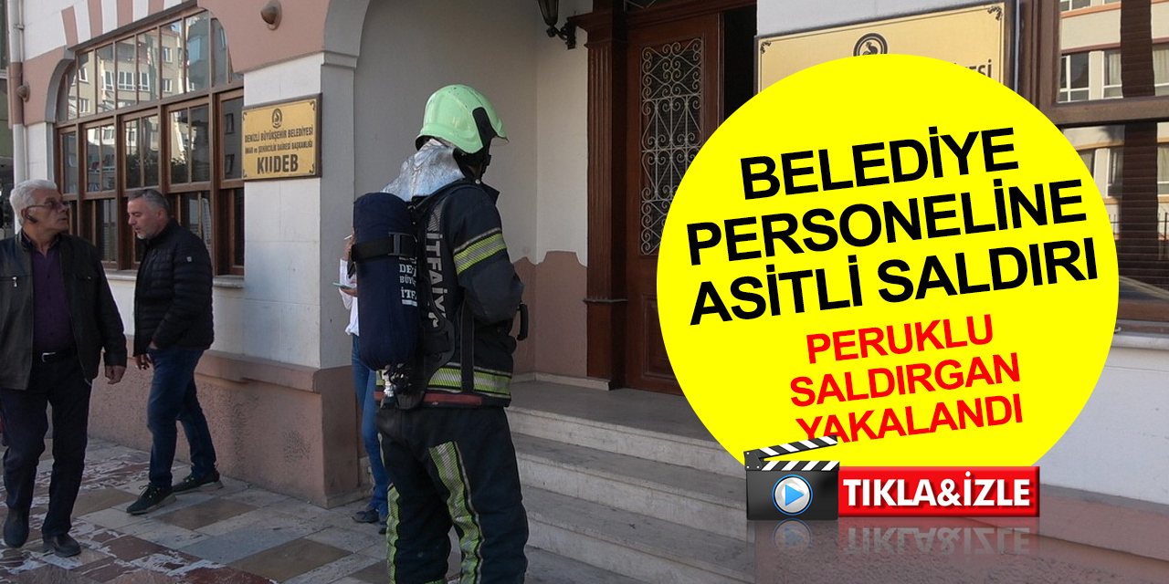 Belediyede dehşet anları! Perukla geri döndü, tartıştığı 2 kadın personelin yüzüne asit döktü