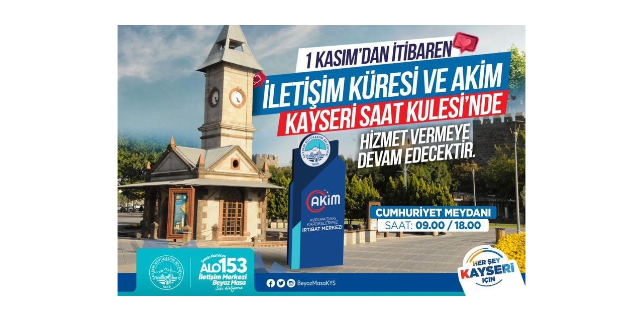 İletişim Küresi Saat Kulesi’nde Hizmet Verecek