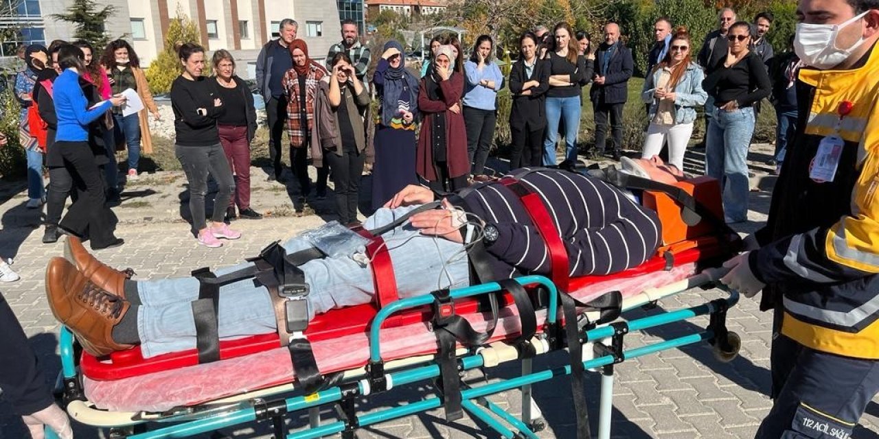 Eskişehir İl Ambulans Servisi’nde deprem tatbikatı düzenlendi