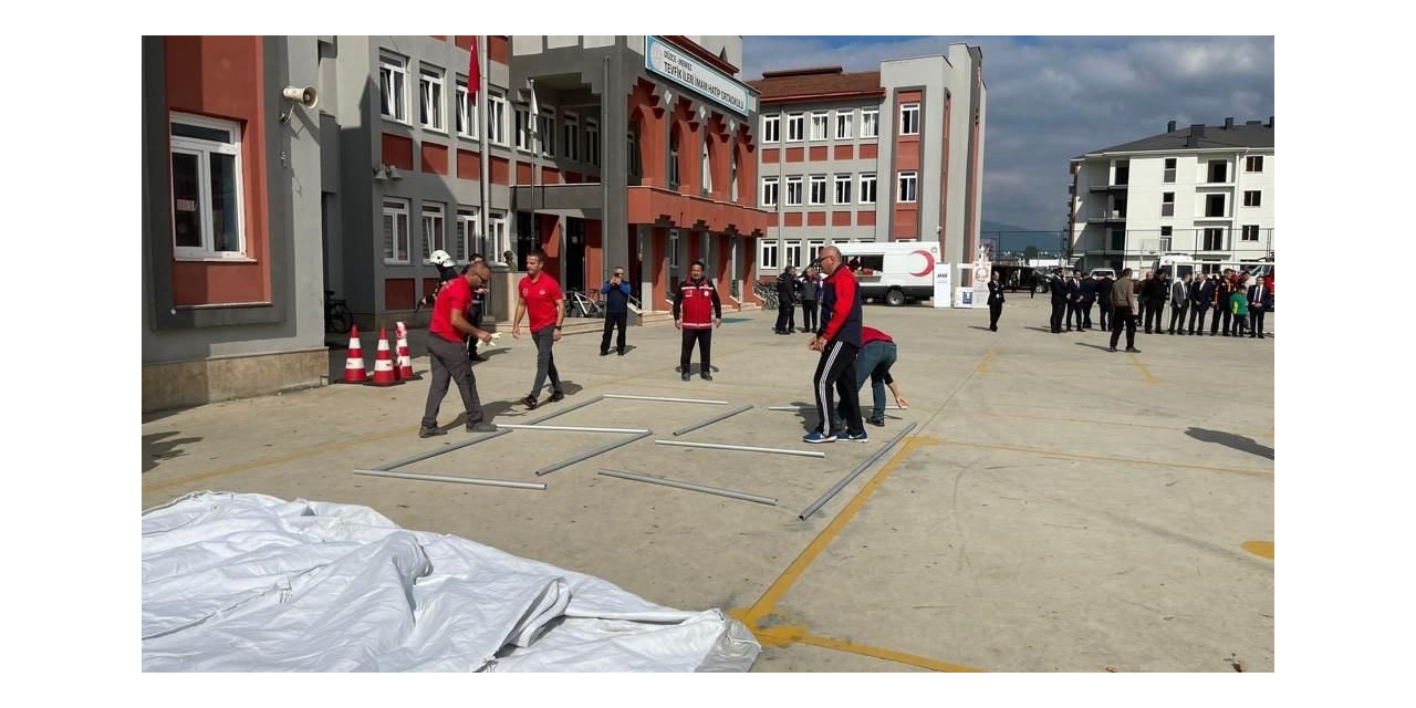 Düzce’de 75 bin kişilik tatbikat yapıldı