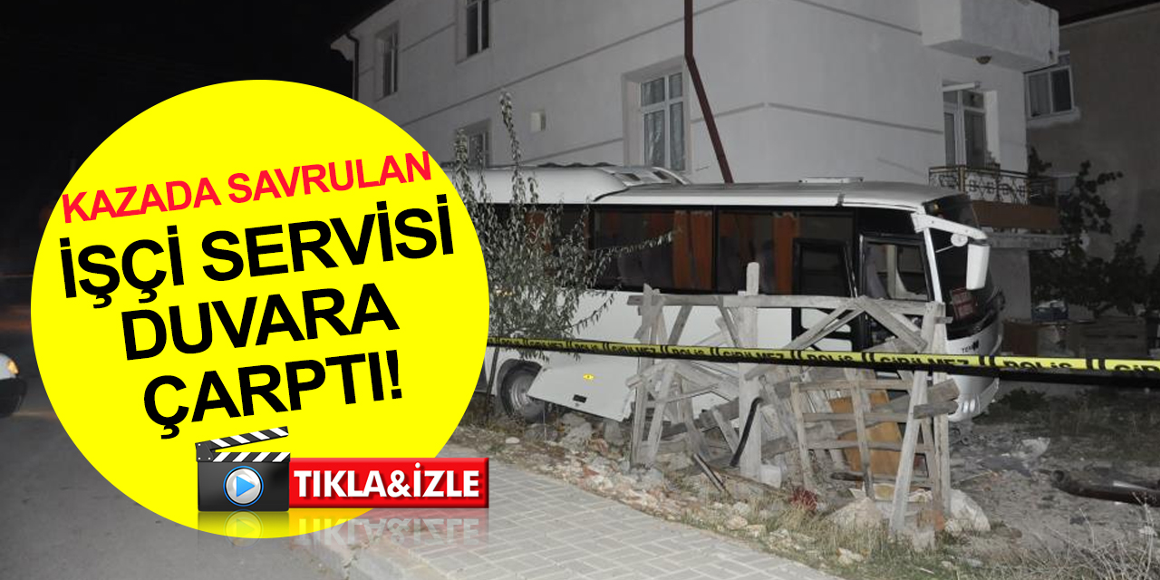 Karaman’da kaza! Kamyonetle çarpışan işçi midibüsü binaya çarptı! Çok sayıda yaralı var