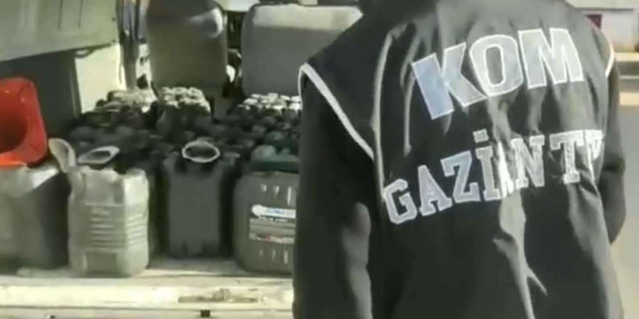 Gaziantep’te kaçak akaryakıt ve sahte alkol operasyonu