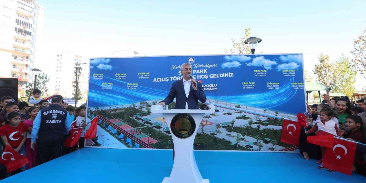 Şahinbey’de Şirin Park hizmete açıldı