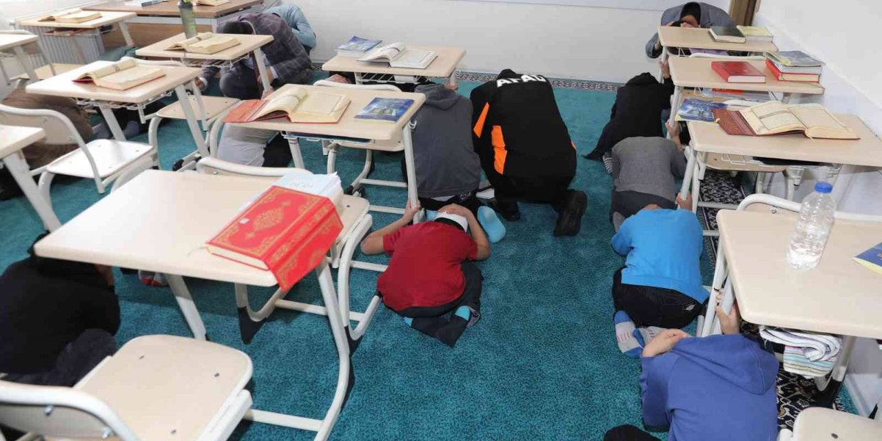 Burdur’da tahliye tatbikatı