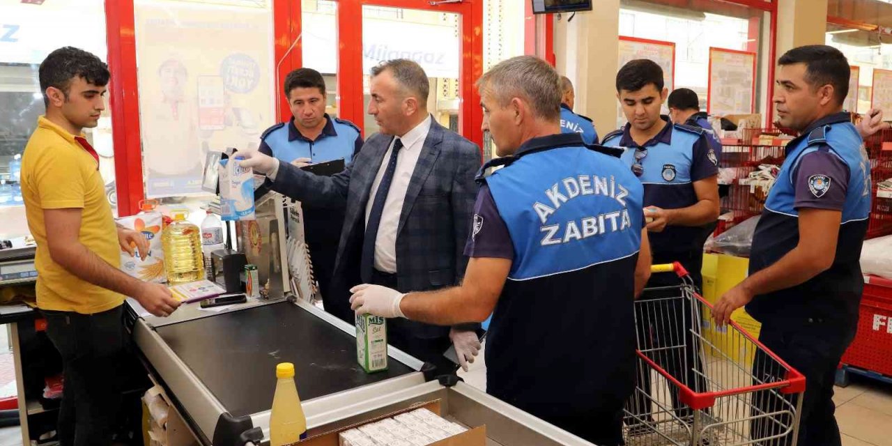 Akdeniz’de zincir marketler denetlendi