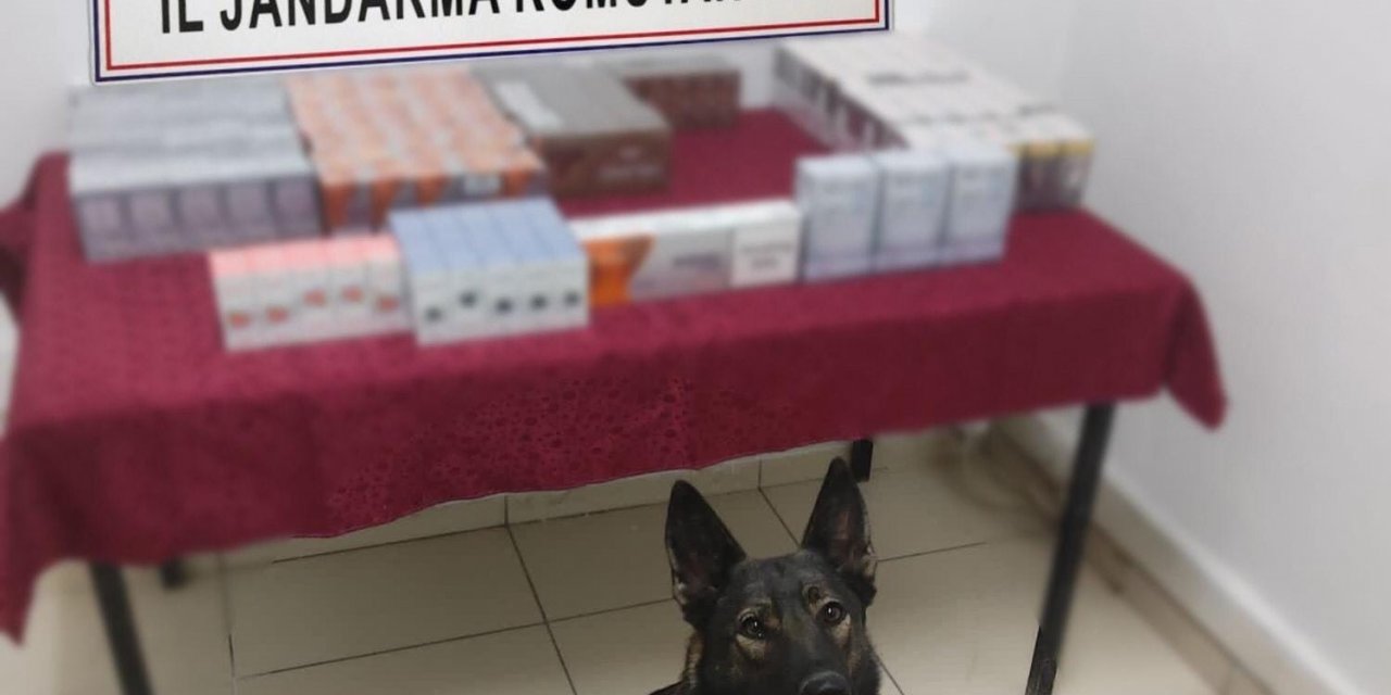 Erzak dolabında kaçak sigaralar ele geçirildi