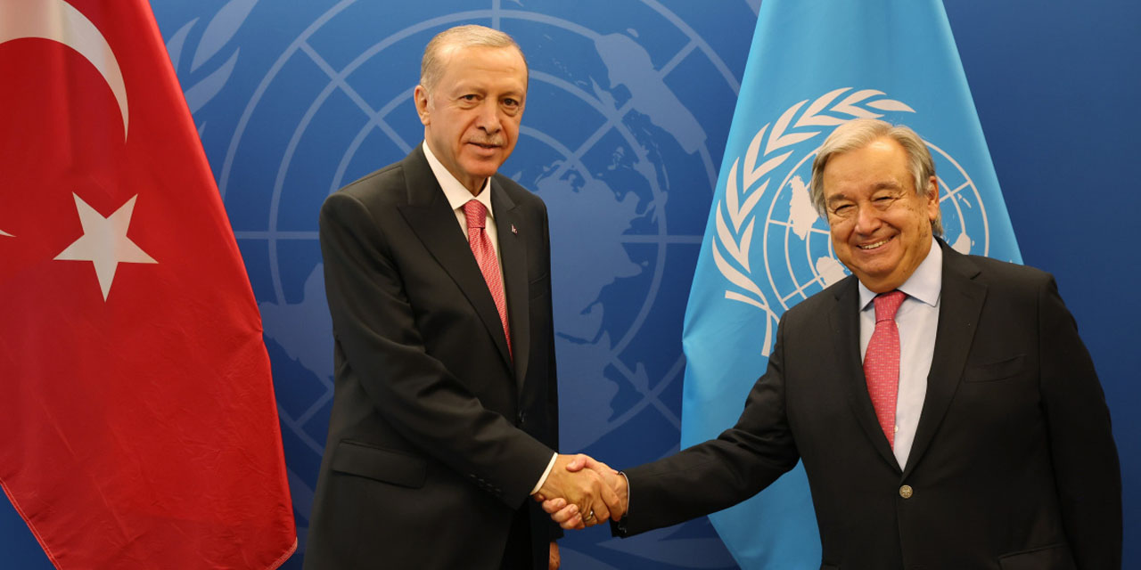 Cumhurbaşkanı Erdoğan BM Genel Sekteri Guterres ile görüştü! Gündem Rusya-Ukrayna savaşı ve tahıl koridoru..