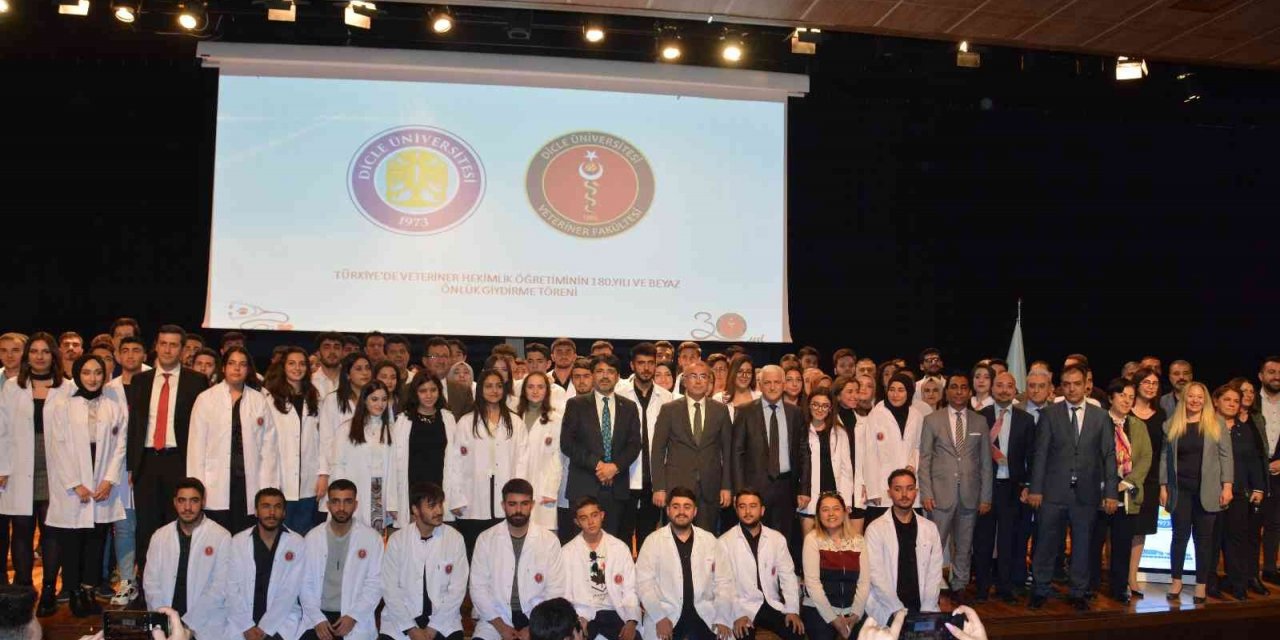 Dicle’de veteriner adayları beyaza büründü