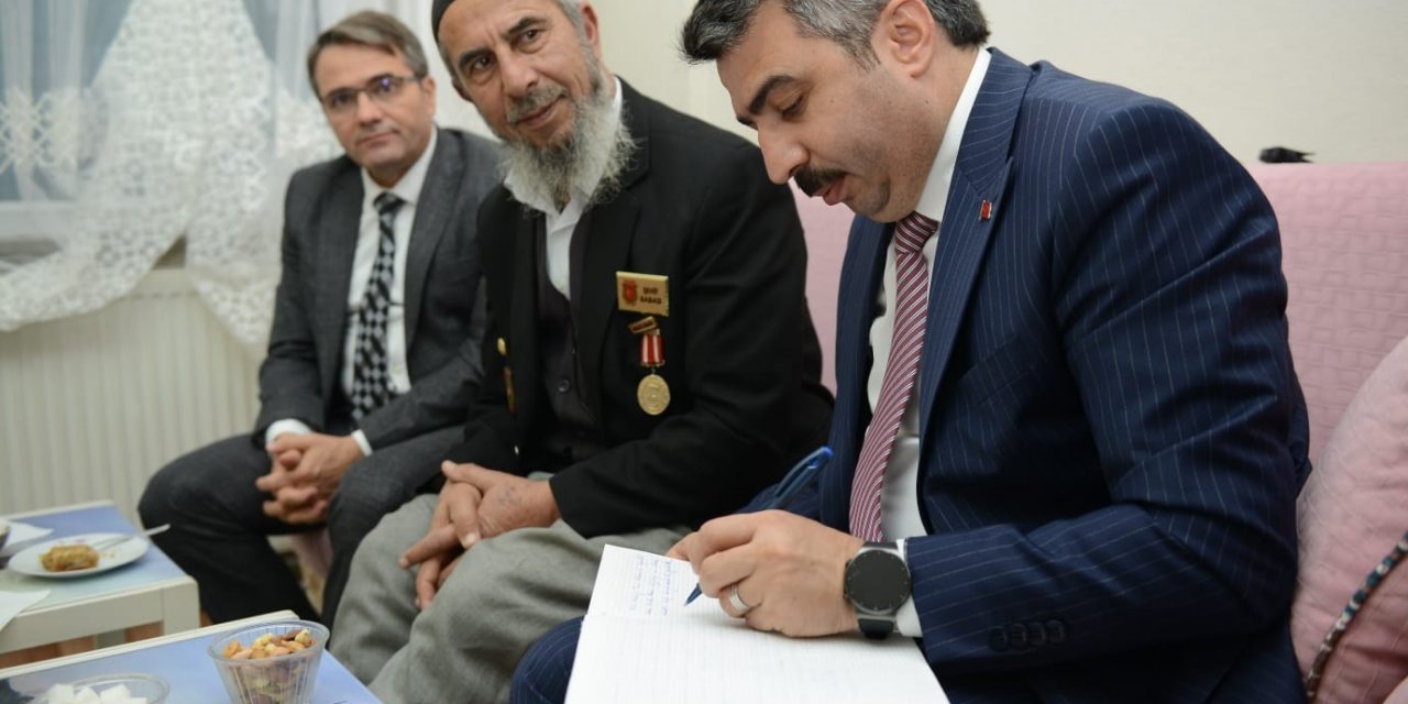 Başkan Yılmaz şehit ailelerini unutmuyor