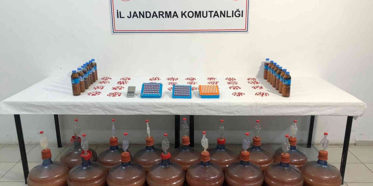 Malatya’da 292 litre sahte içki ele geçirildi