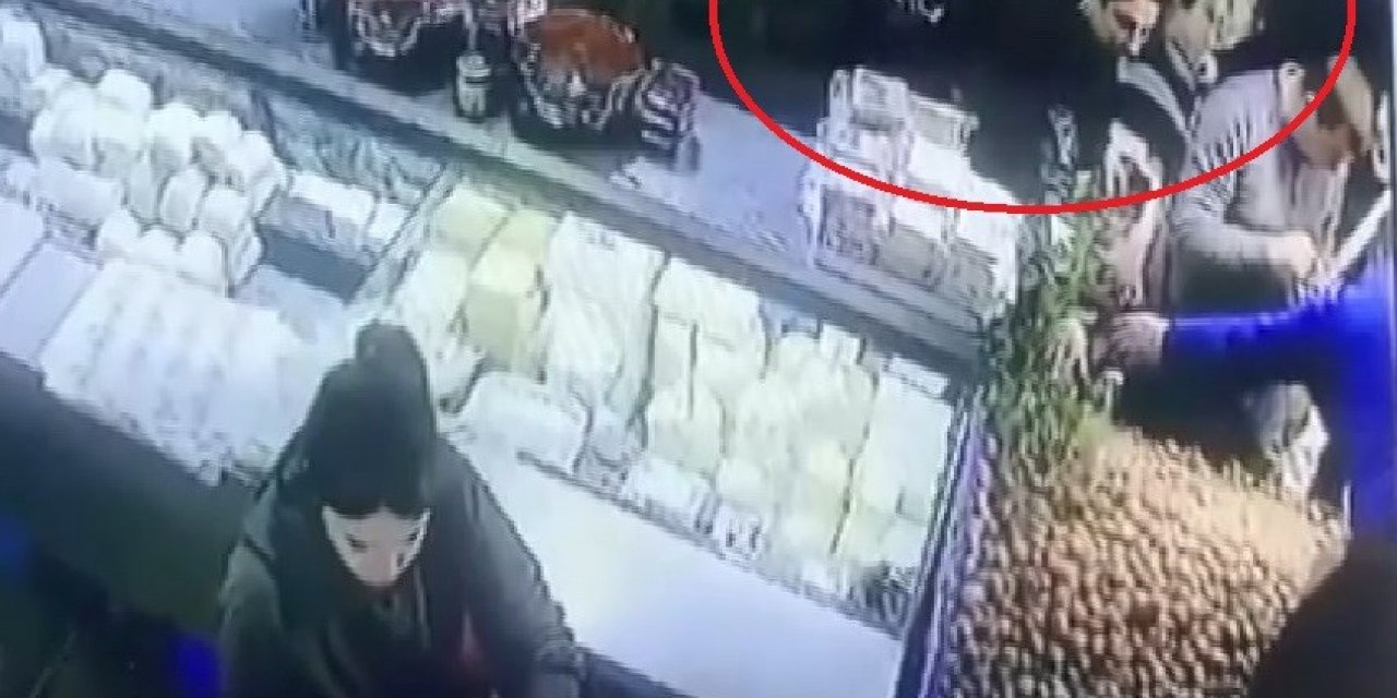 Bebek arabasını kullanarak pazarda hırsızlık yaptılar