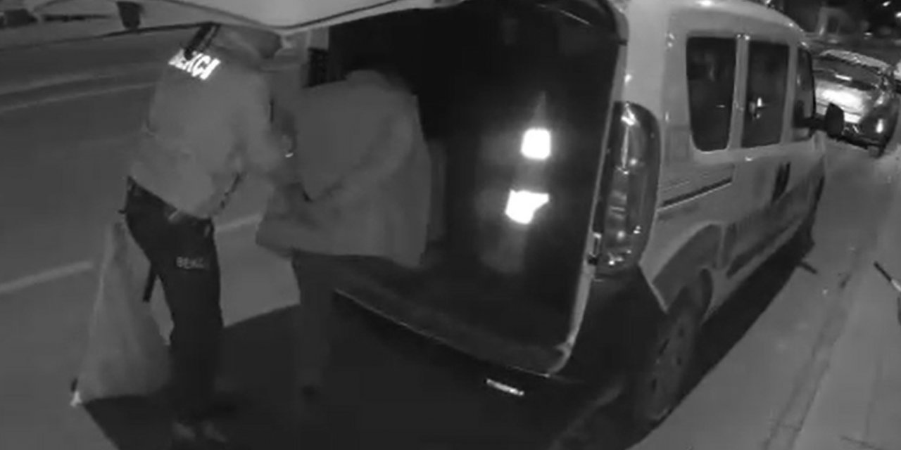 Çalıntı kablolarla birlikte bekçilere yakalandı