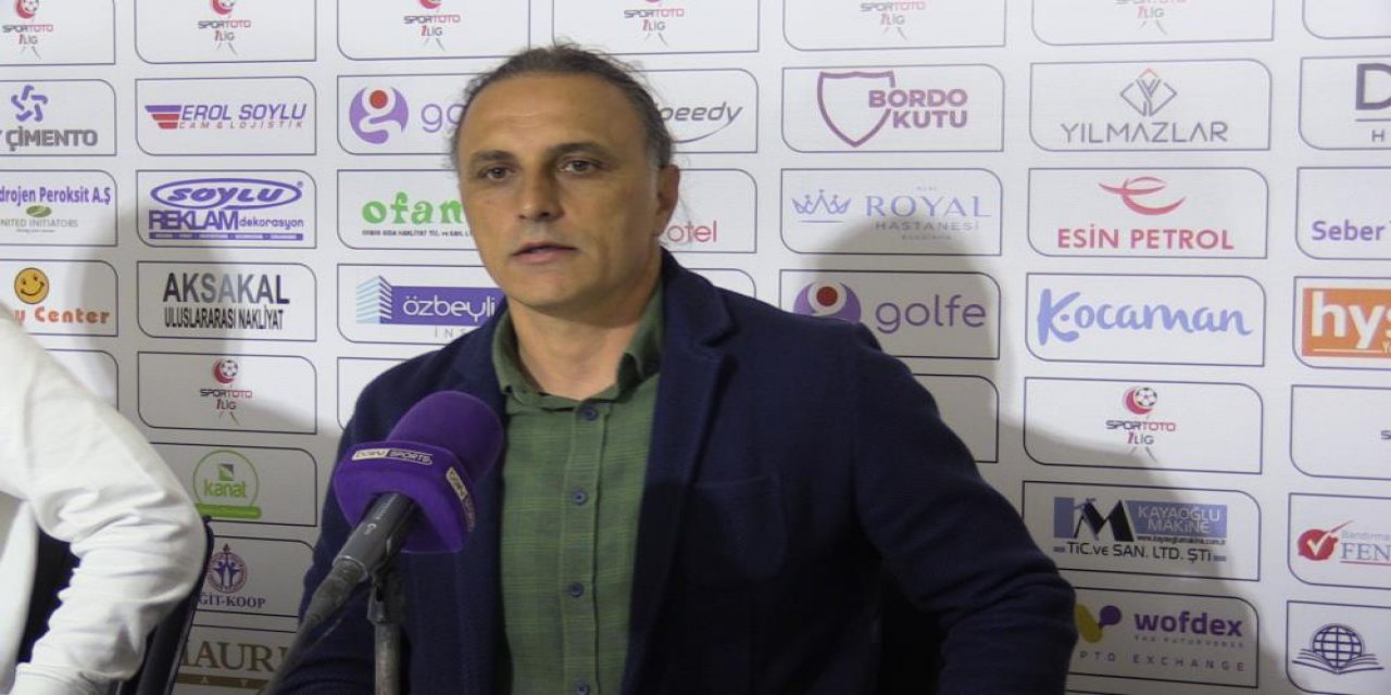 Bandırmaspor Teknik Direktörü Gürsel: Berabere kaldığımız için üzgünüz