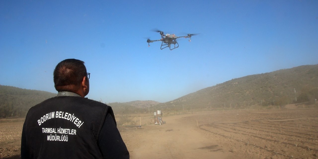 Bodrum Belediyesi’nde drone ile ilaçlama dönemi başlıyor