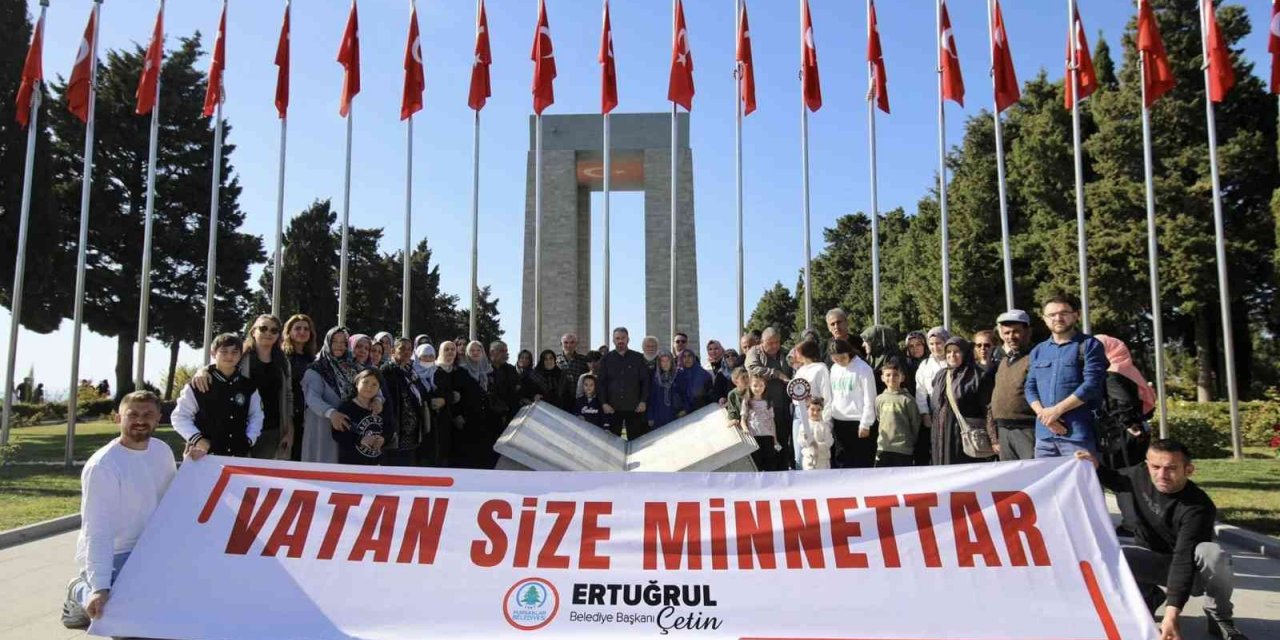Başkan Çetin, şehit aileleri ile birlikte Çanakkale’de