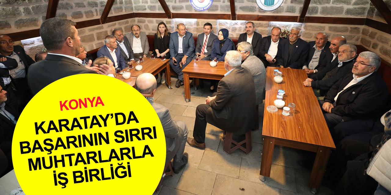 Konya Milletvekili Usta, Başkan Kılca ve Genç muhtarlarla Karatay yatırımlarını görüştü