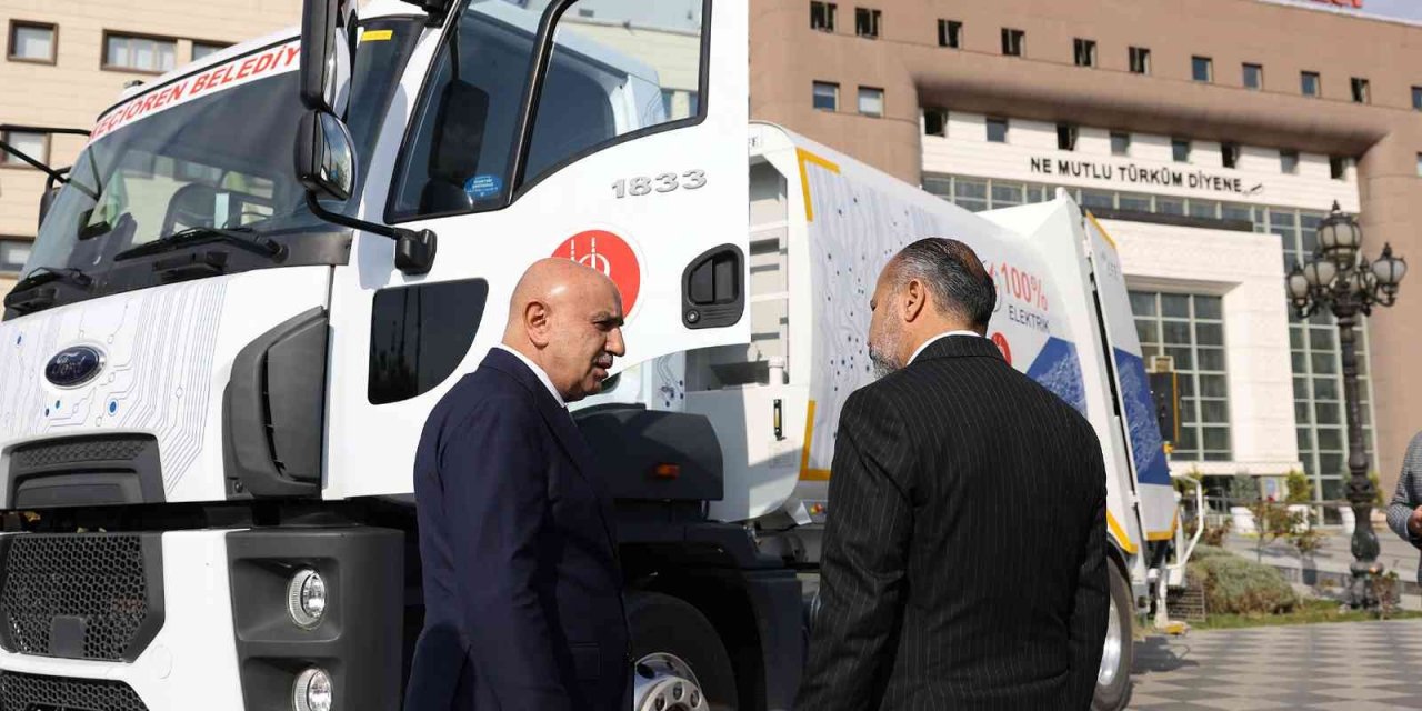 Elektrikli kamyon Keçiören’de teste girdi