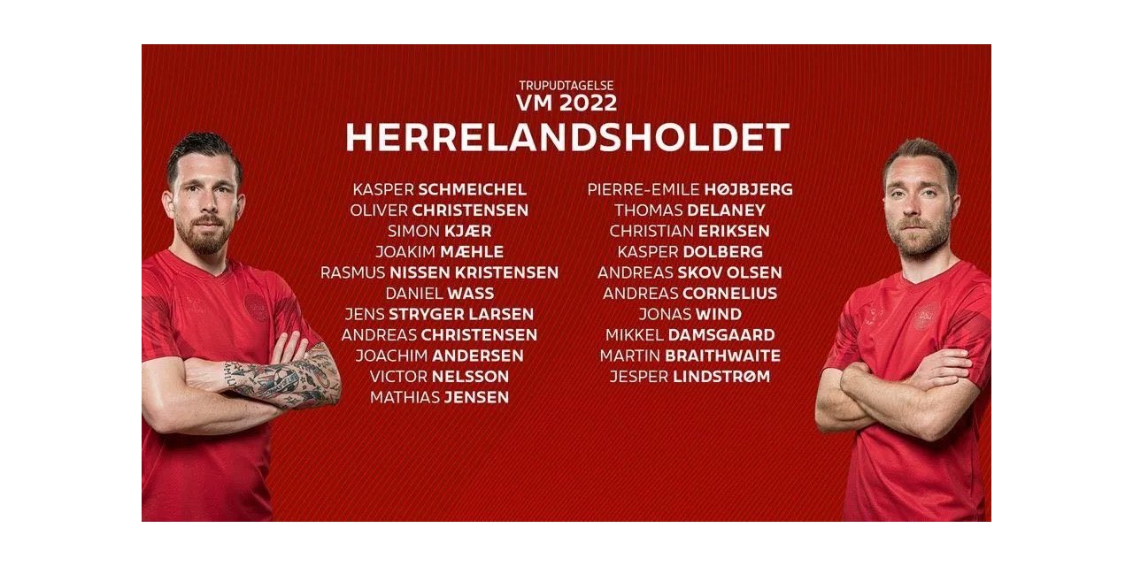 Danimarka’nın 2022 Dünya Kupası kadrosu açıklandı
