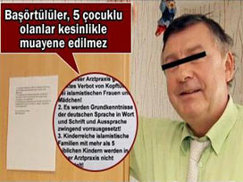 'Başörtülüler ve 5 çocuklular muayene edilmez!'