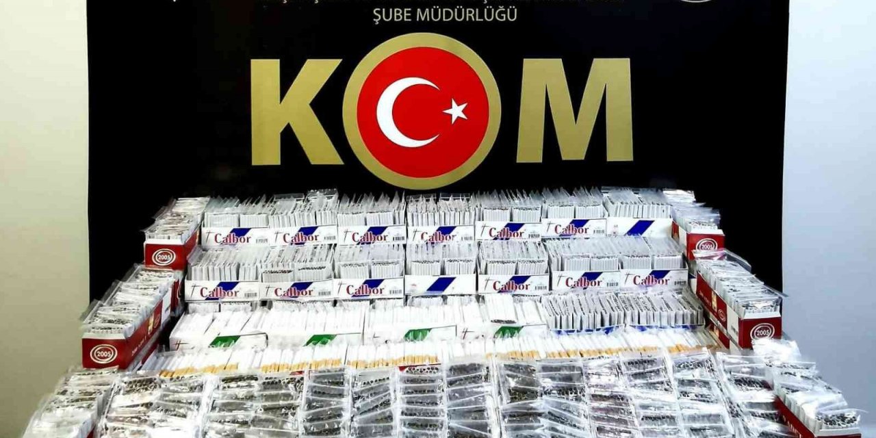 Bilecik’te 39 bin 920 adet dolu makaron ele geçirildi