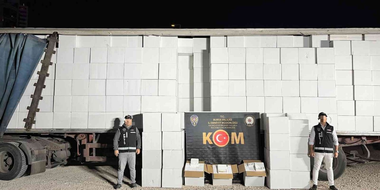 Bursa’da kaçak sigara operasyonu