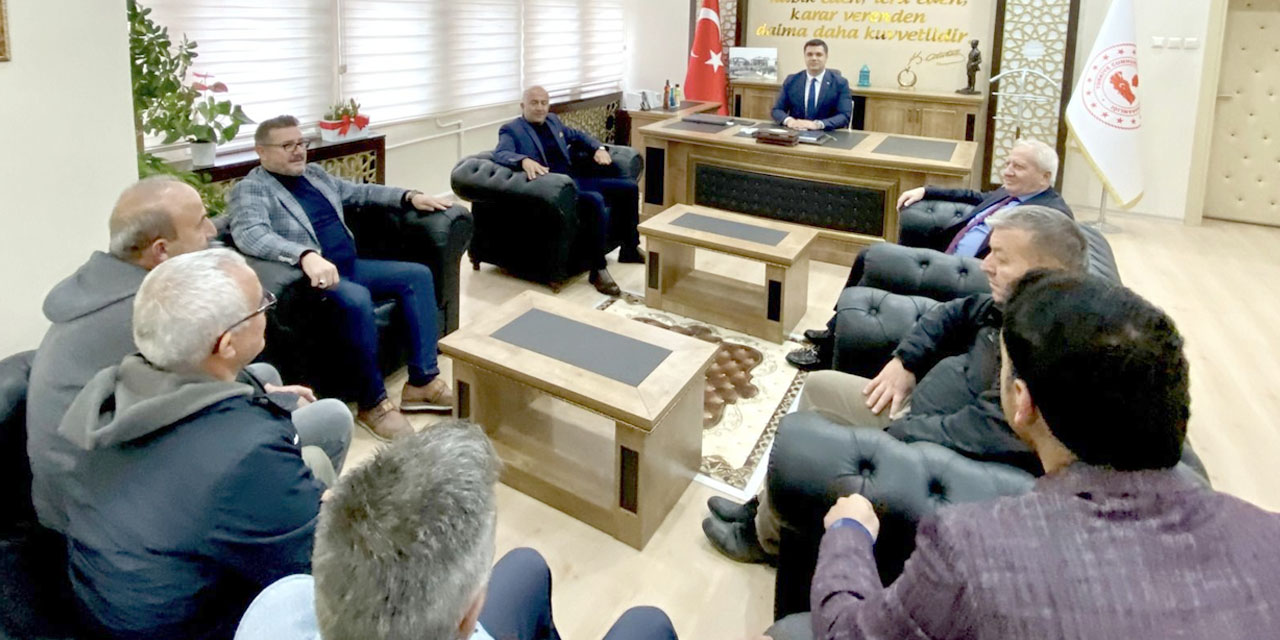 Konya Bozkır'da Cumhur ittifakından Kaymakam Vekili Turan'a hayırlı olsun ziyareti