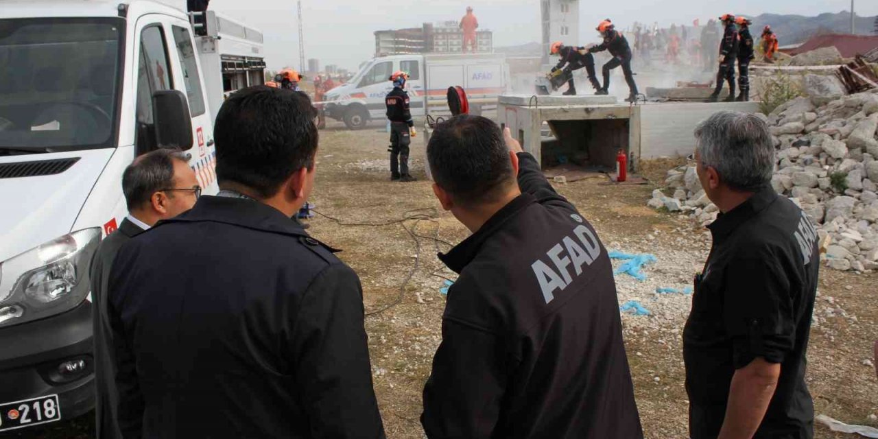 Yerel düzey kentsel arama kurtarma tatbikatı yapıldı