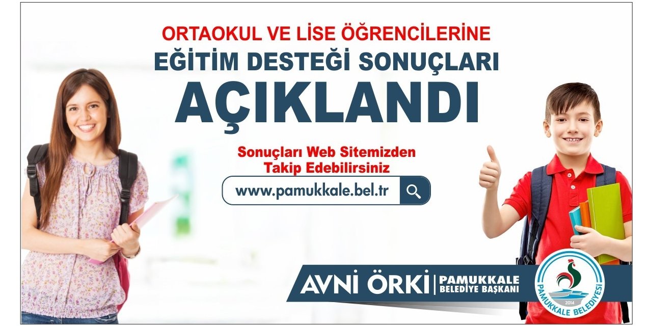 Pamukkale Belediyesi’nin eğitim yardımı sonuçları açıklandı