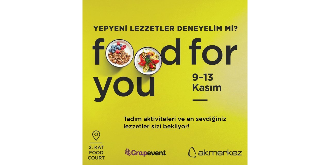 Food For You 3’üncü kez gerçekleşiyor