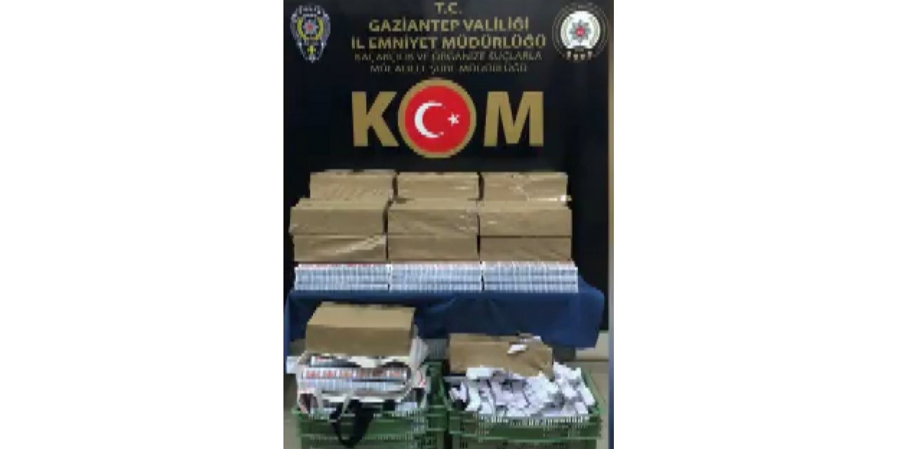 Gaziantep’te kaçak sigara kağıdı operasyonu: 1 gözaltı
