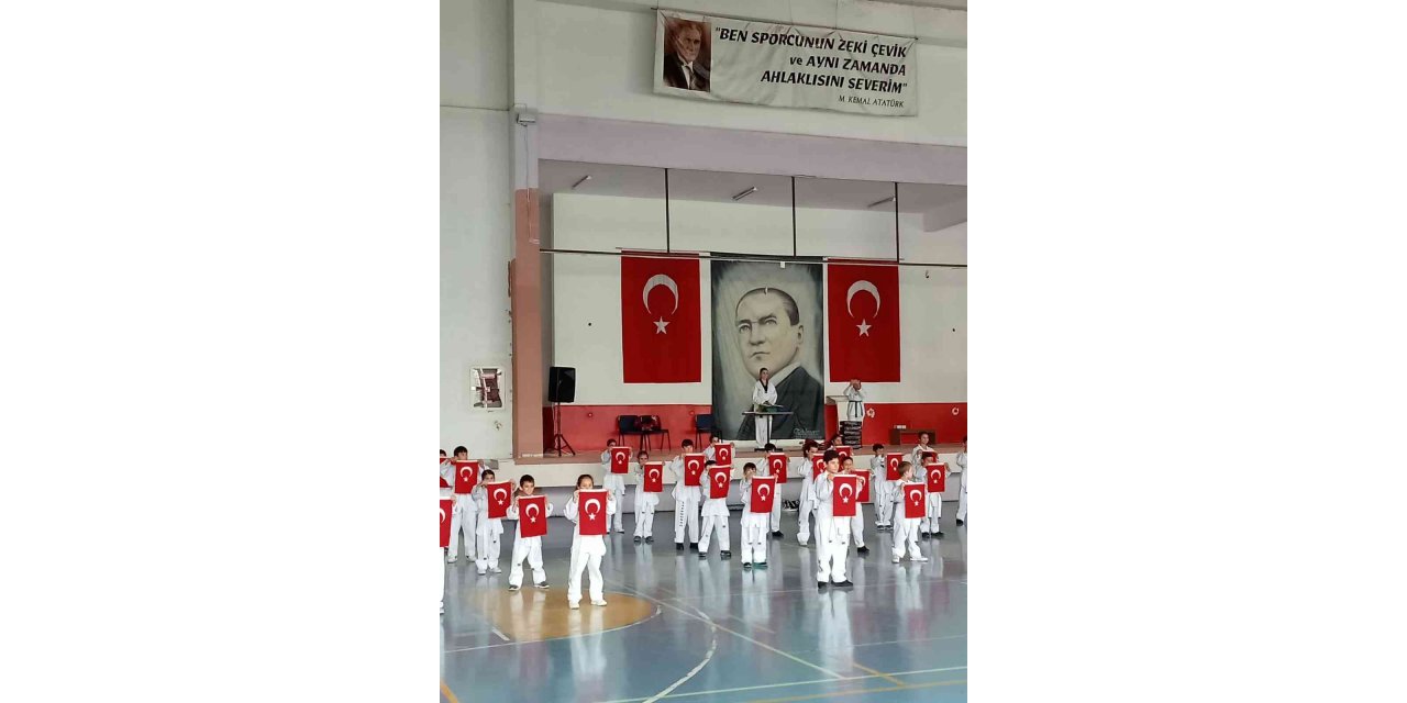 Bozüyük’te taekwando branşı 3’ üncü dönem kuşak sınavı yapıldı