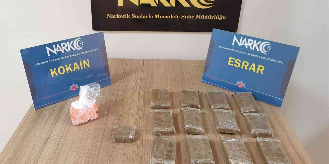 Ordu’da uyuşturucu operasyonunda 1 kişi tutuklandı