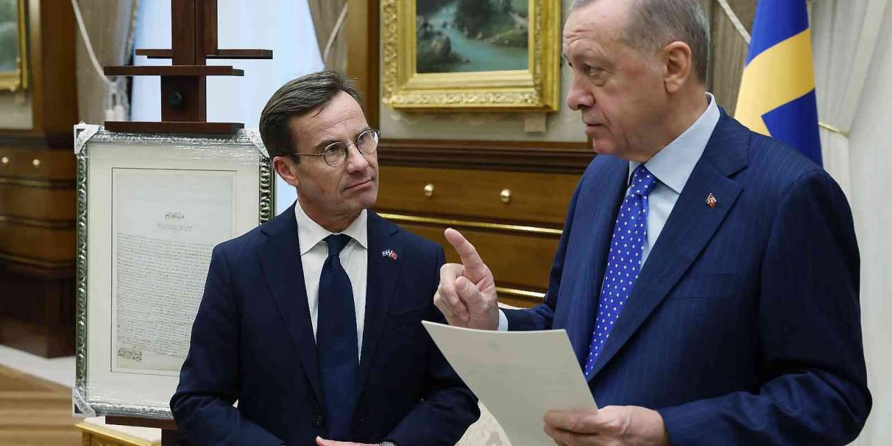 Cumhurbaşkanı Erdoğan, İsveç Başbakanı Ulf Kristersson ile baş başa görüştü