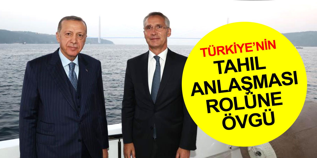 NATO Genel Sekreteri Stoltenberg'ten Cumhurbaşkanı Erdoğan'a tahıl anlaşması övgüsü