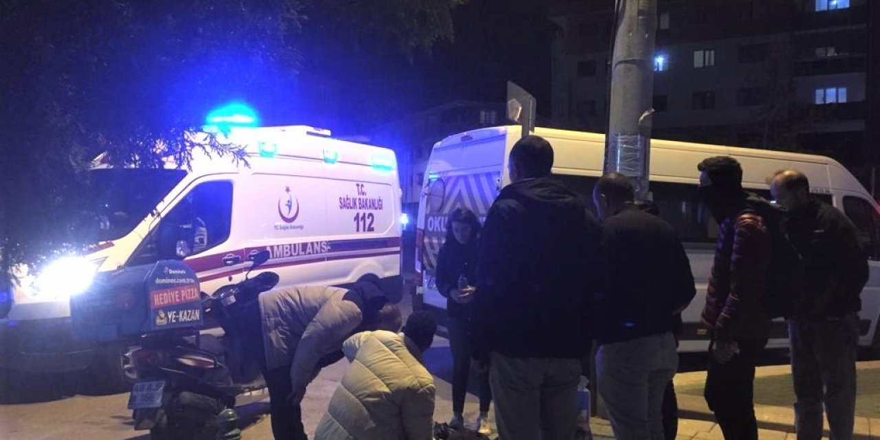 Şoför kaldırıma, kask yola fırladı