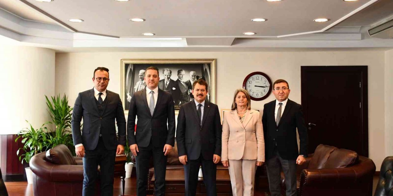 Barolar Birliği Başkanı Sağkan, Başsavcı Yeldan ile bir araya geldi