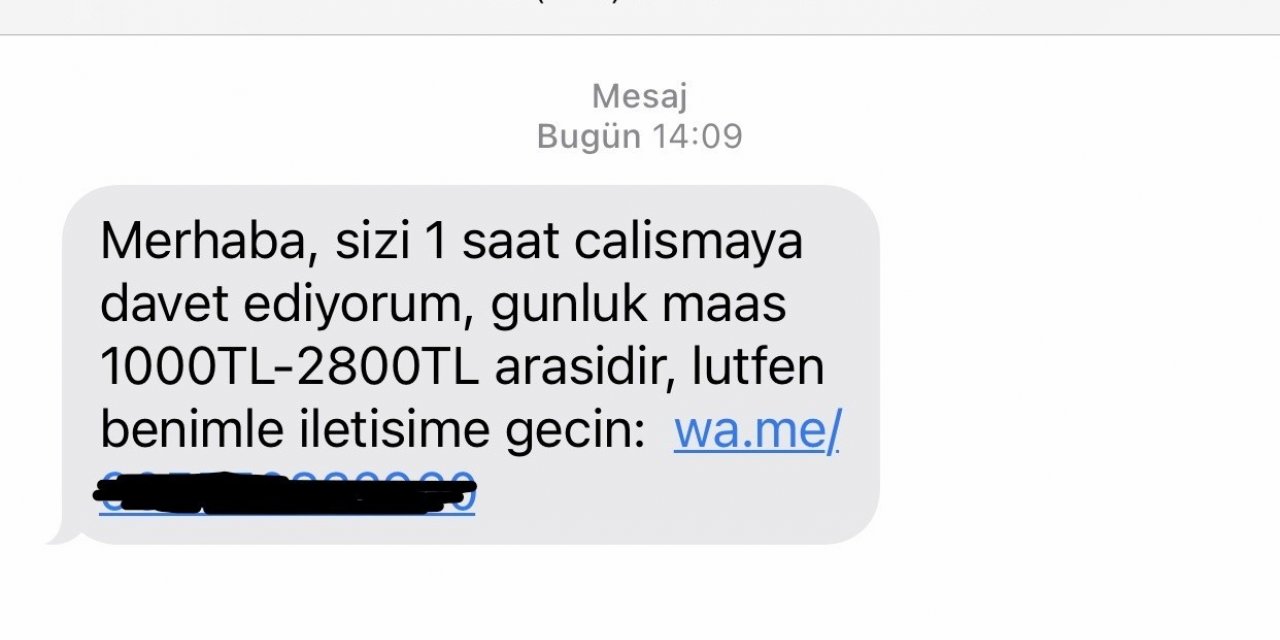 Dolandırıcıların yeni oyunu; ‘Günlük 2 bin 800 lira kazan’
