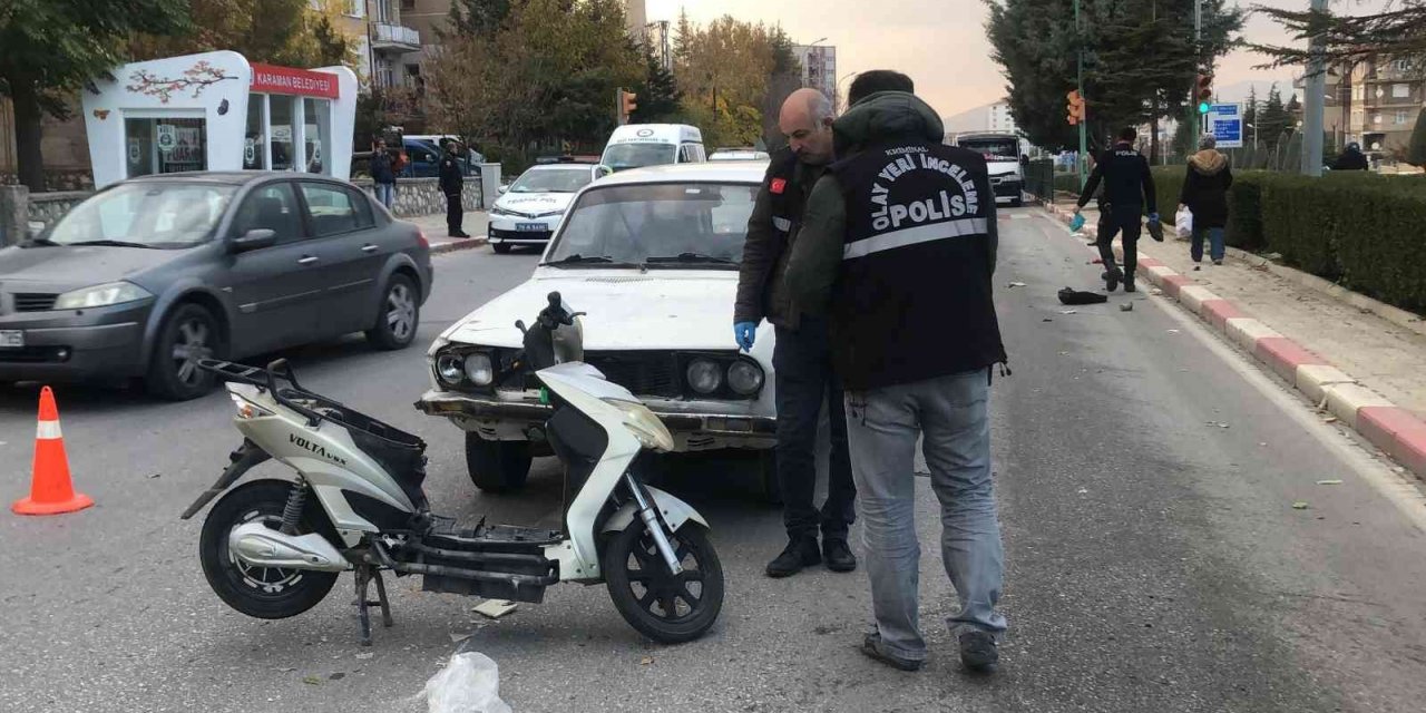Karaman’da otomobilin çarptığı bisiklet sürücüsü ağır yaralandı