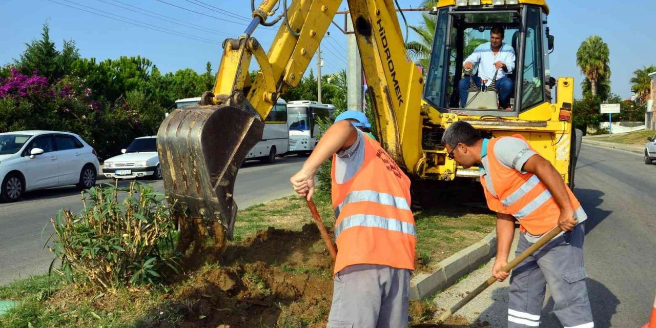 Manavgat Belediyesi’nden Kızılağaç’a modern sulama sistemi
