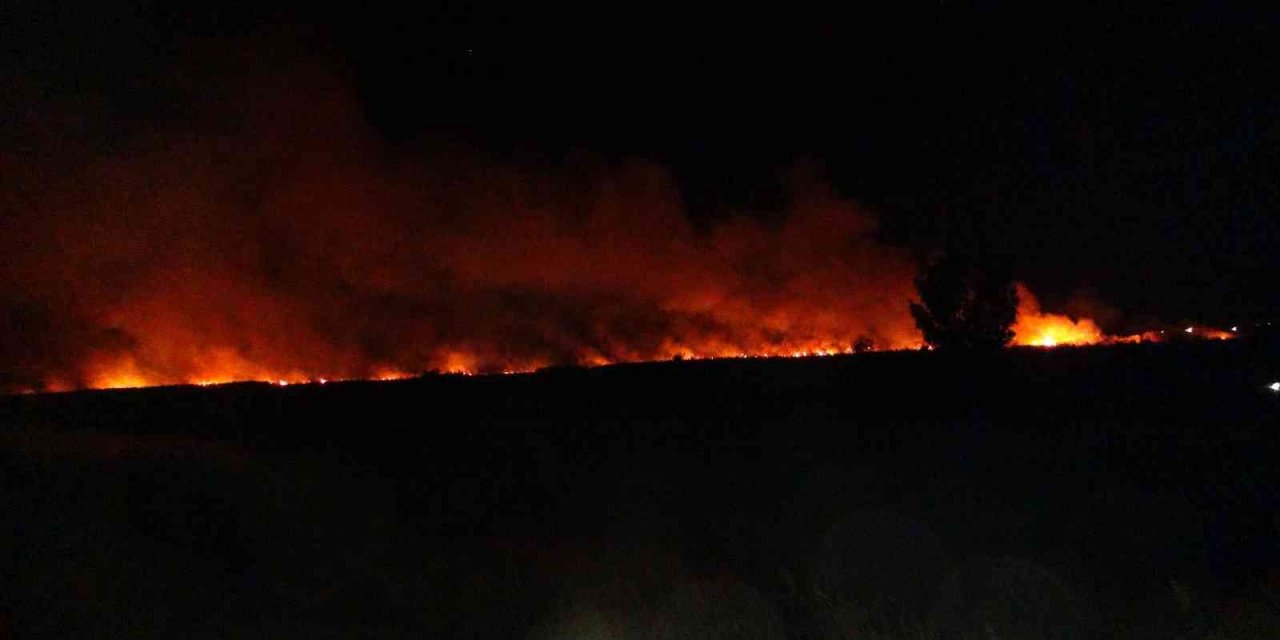 Taşucu Göksu Deltası’nda korkutan yangın! Müdahale sürüyor