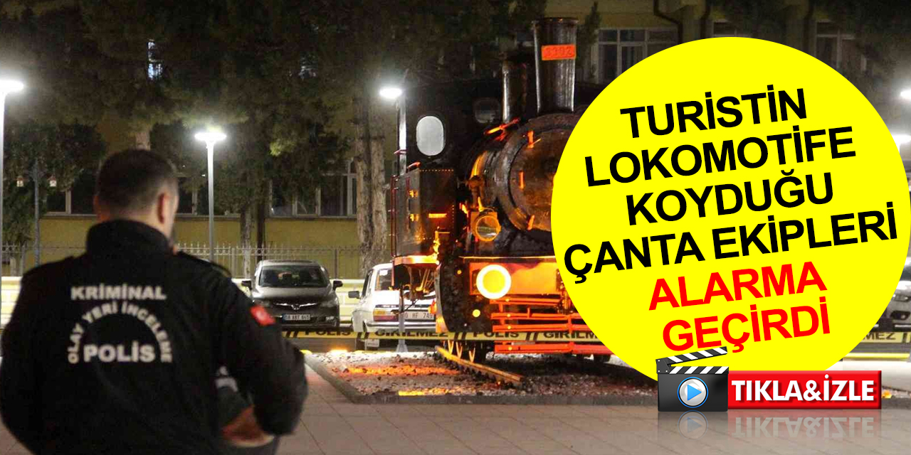 Tren garı önünde bomba paniği! Polonyalı turistin lokomotife koyduğu çanta ekipleri alarma geçirdi