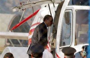Erdoğan, helikopterle mut'a gitti