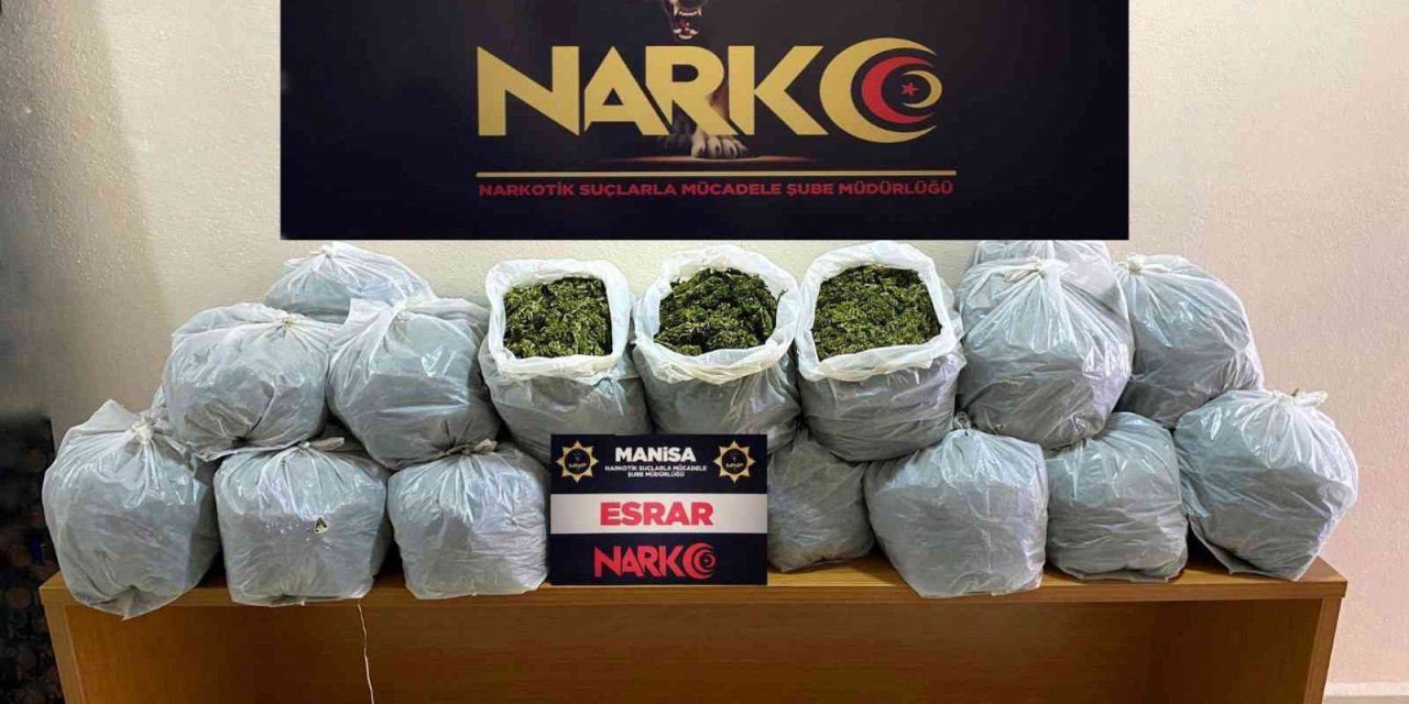 Manisa polisinden 2 ilde uyuşturucu operasyonu: 72 kilo esrar ele geçirildi, 3 kişi tutuklandı