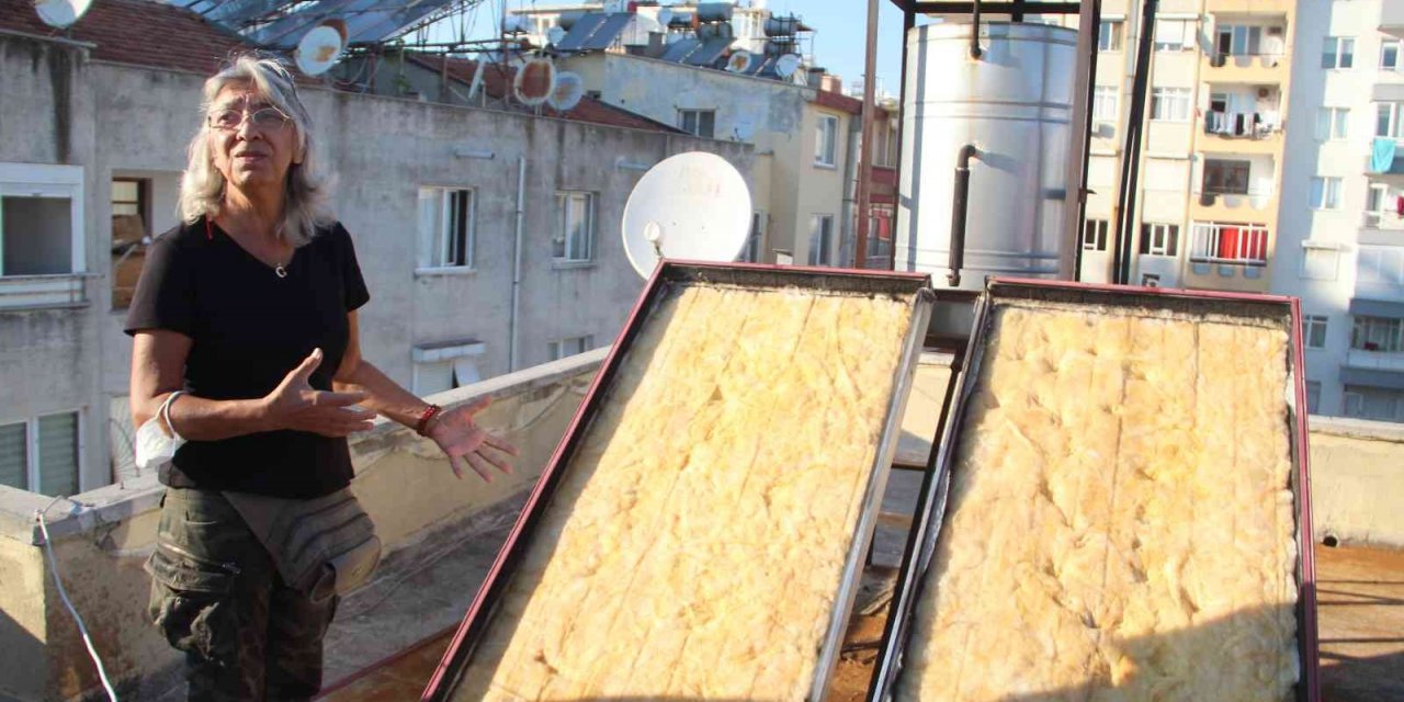 Güneş panellerinin çalındığını musluktan çamurlu su gelince anladı