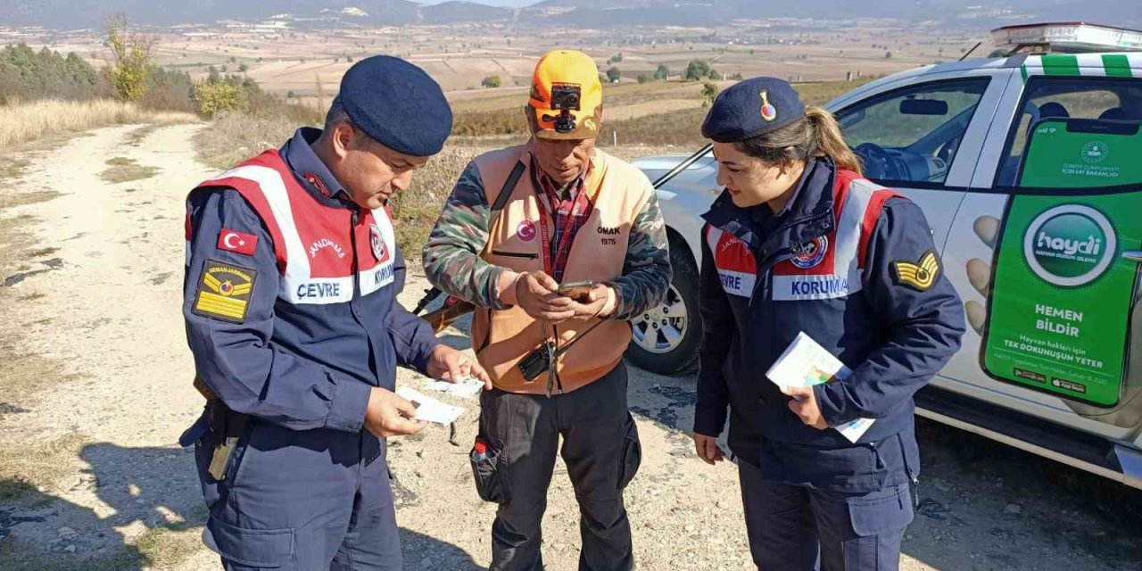 Bilecik’te jandarmadan avcılara denetim