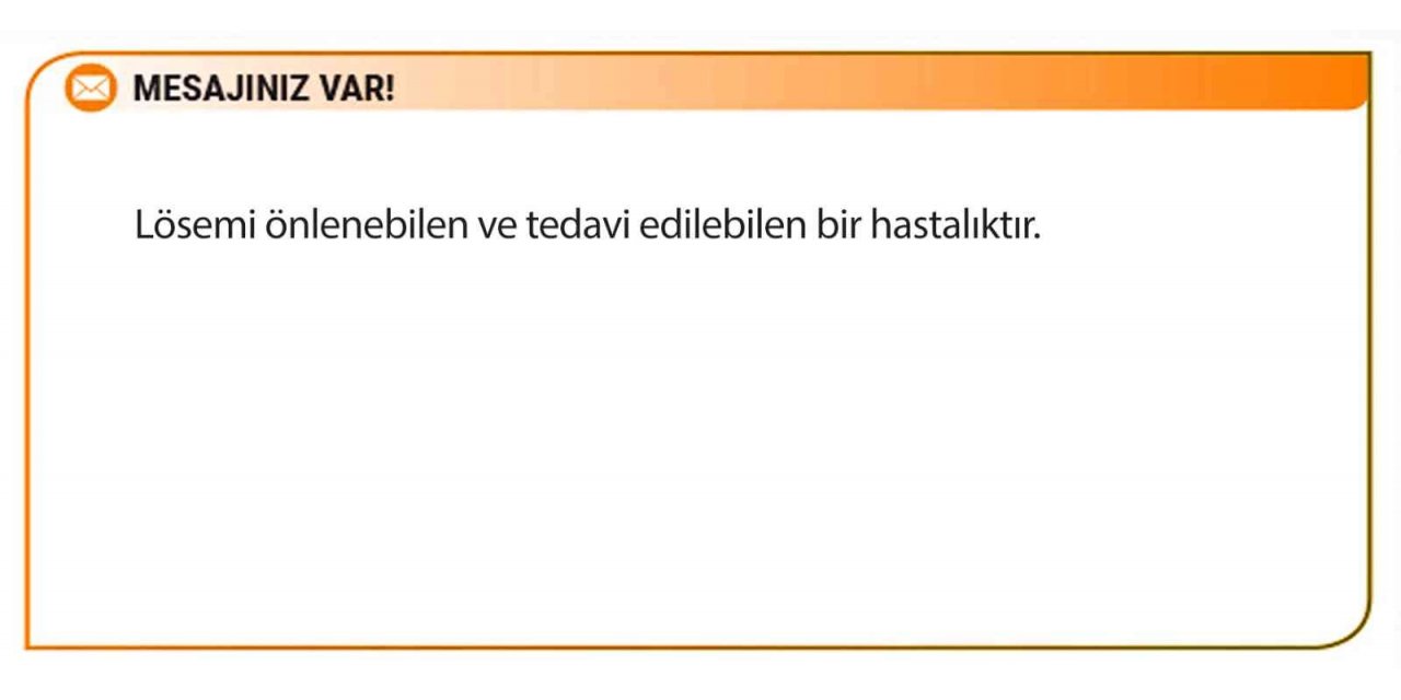 Lösemi farkındalığı için turuncu fatura