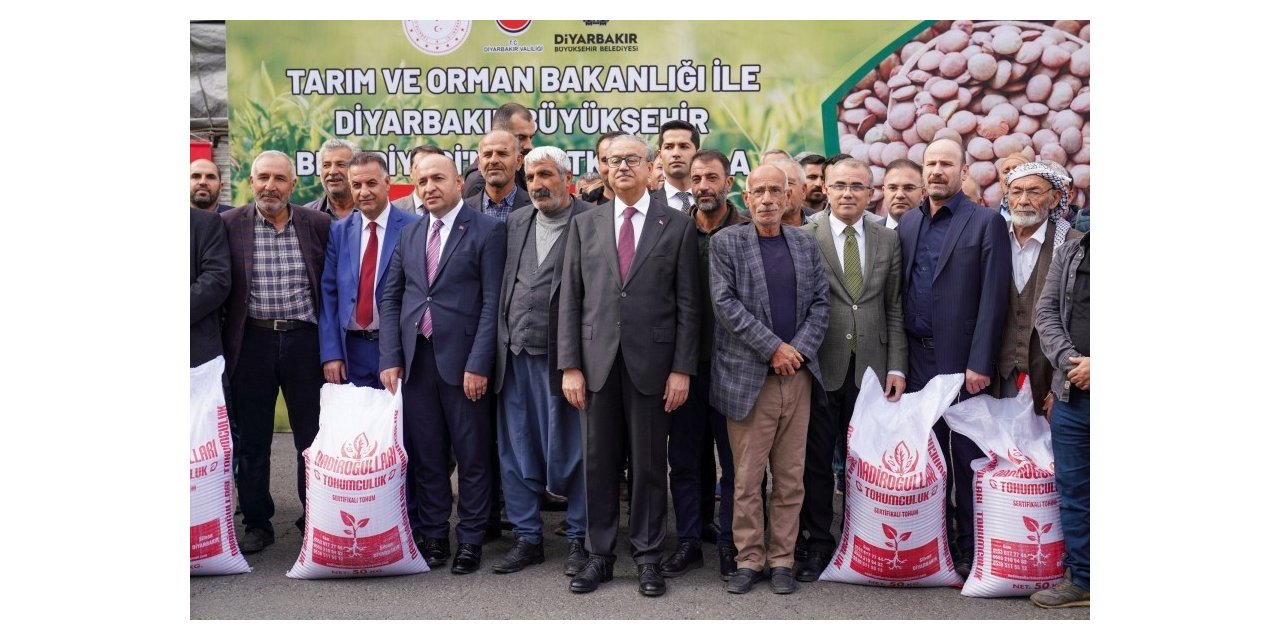 Diyarbakırlı çiftçilere kırmızı mercimek tohumu desteği