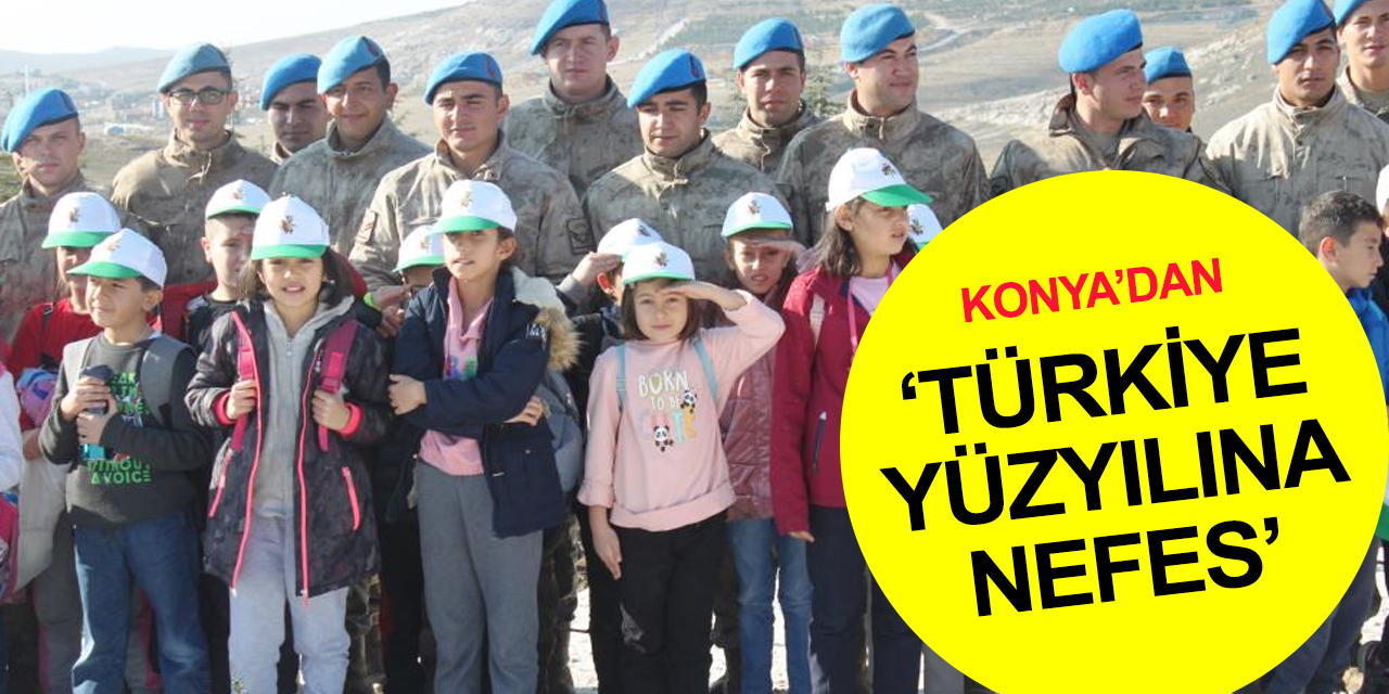 Konya’da ’Türkiye Yüzyılına Nefes’ için 31 lokasyonda 70 hektarlık alanda 70 bin fidan