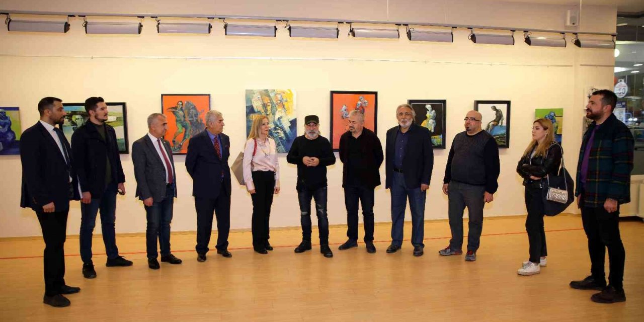SANKO’da “insan” temalı resim sergisi açıldı
